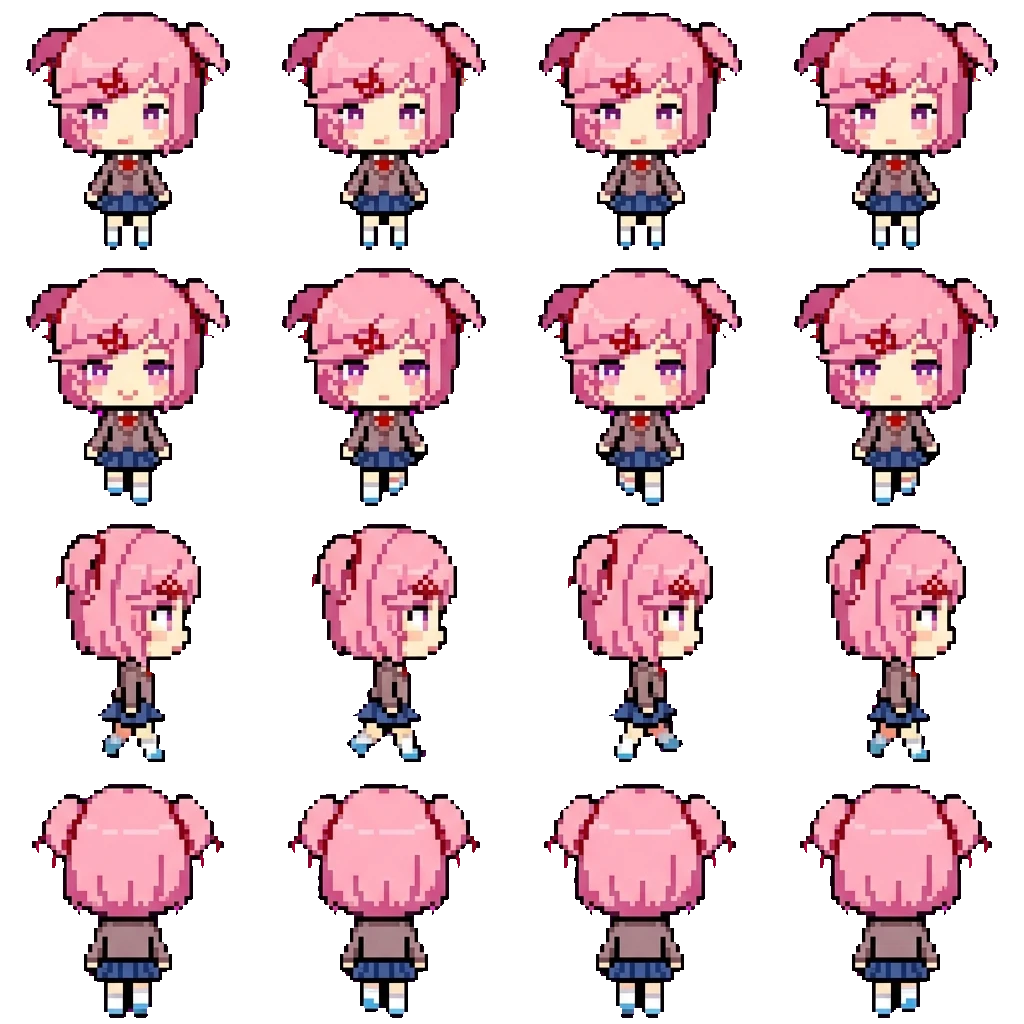 Natsuki movement sprite