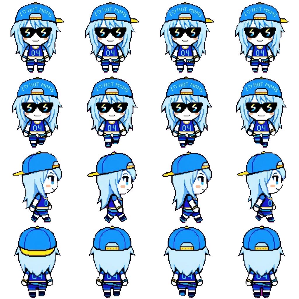 Nine movement sprite