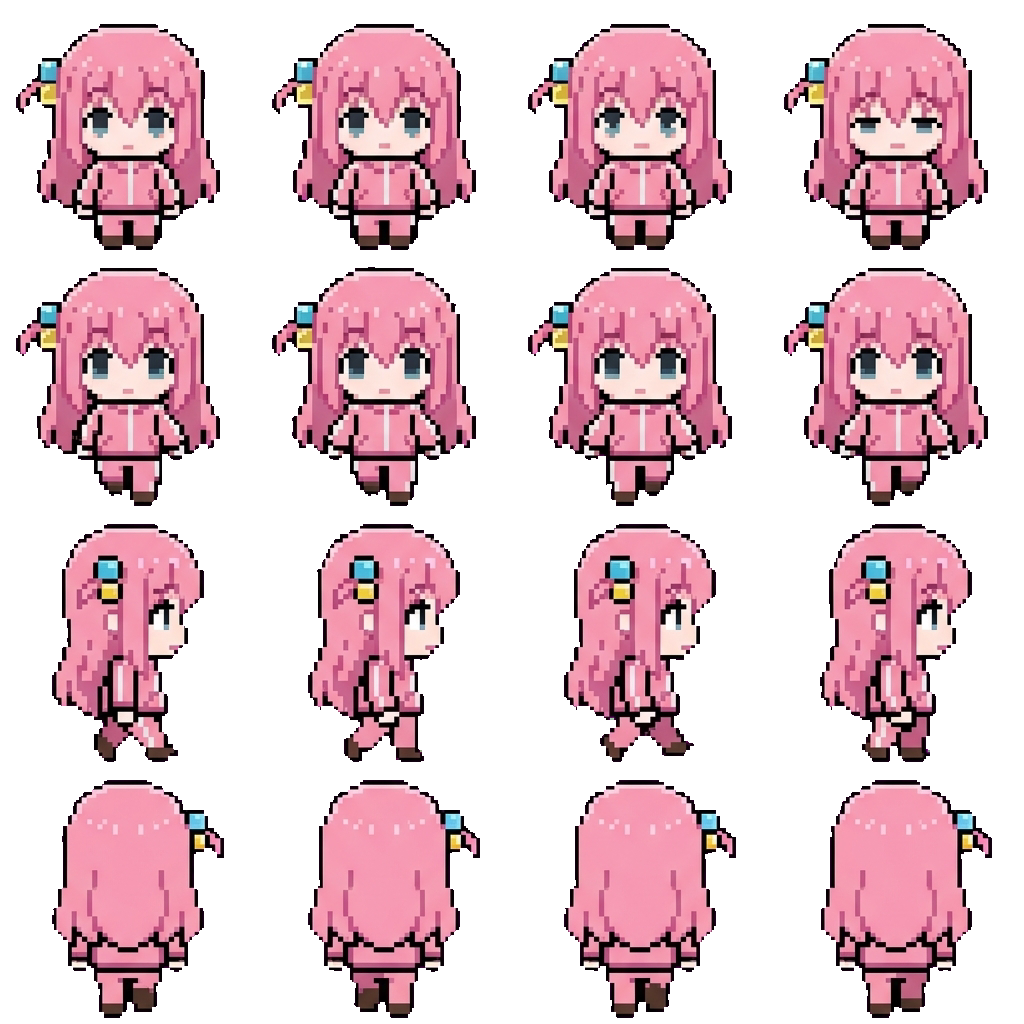 Bocchi movement sprite