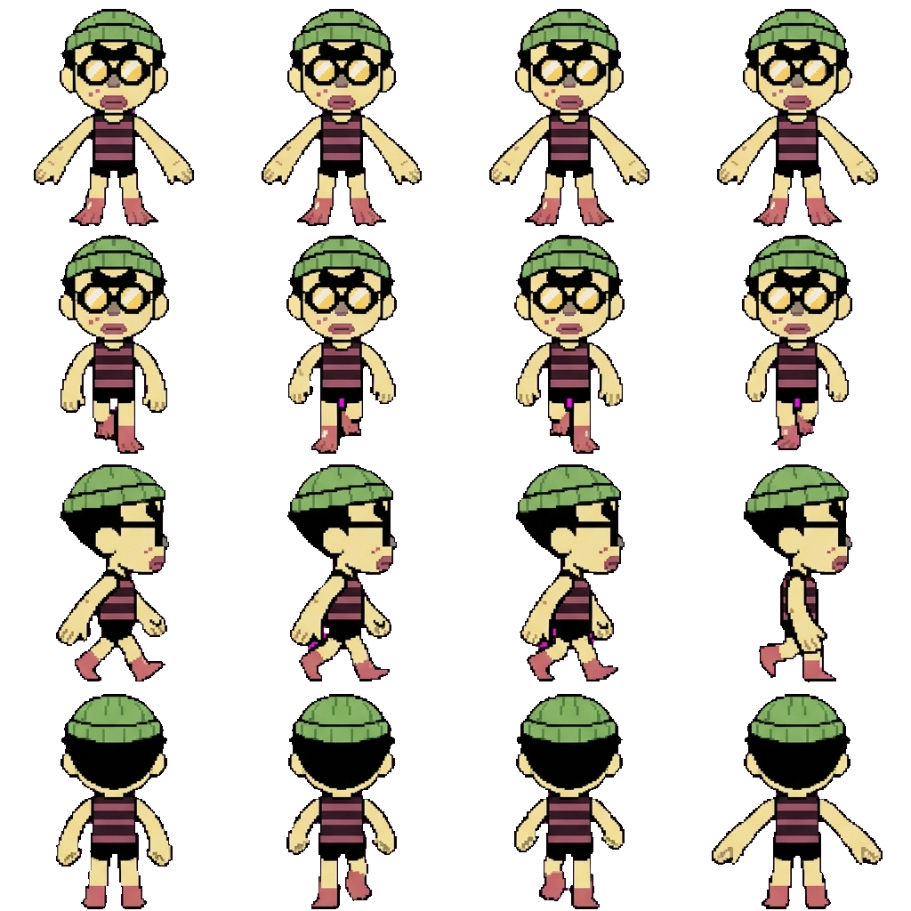 Glowbert movement sprite