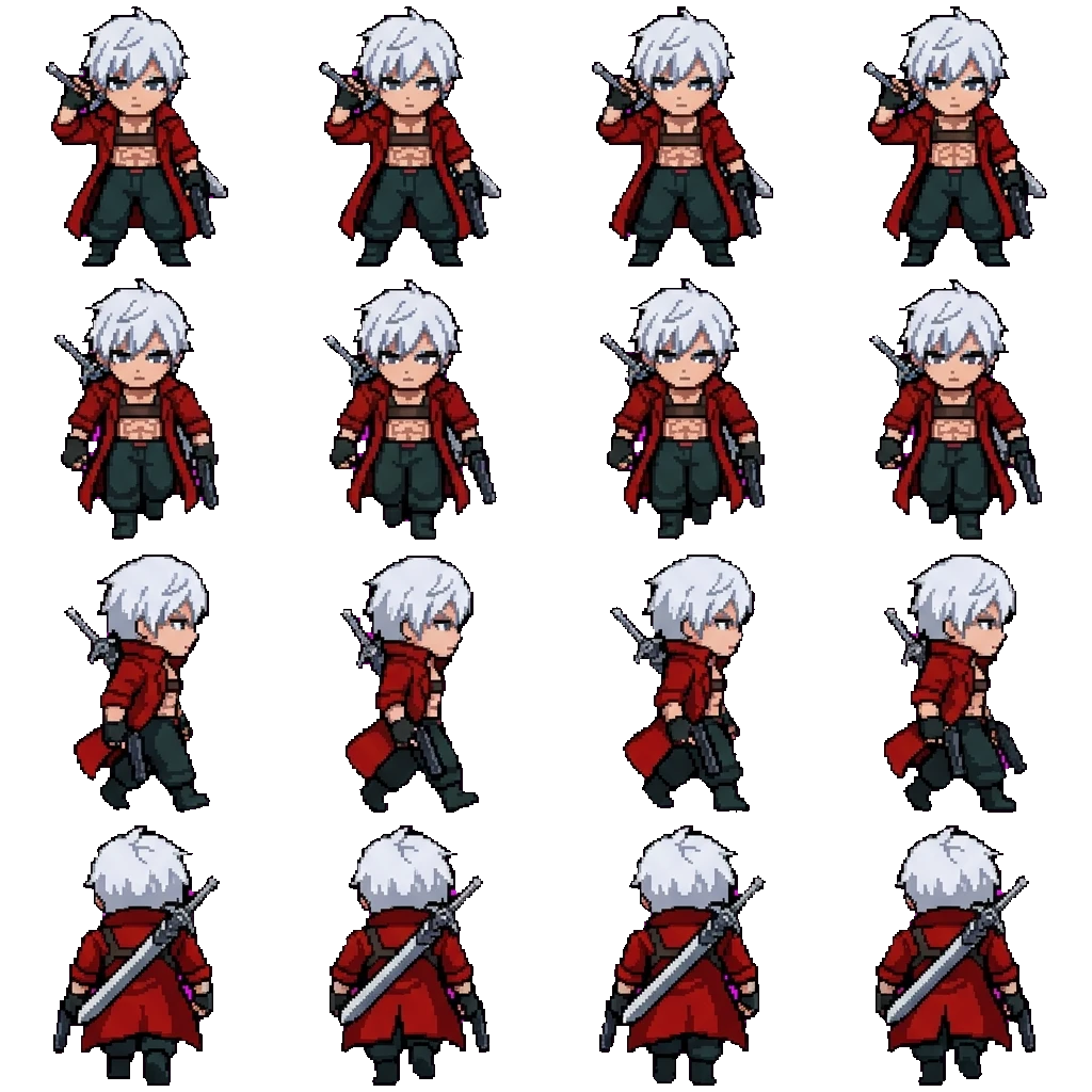 Dante movement sprite
