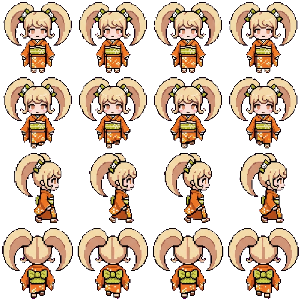 Hiyoko movement sprite