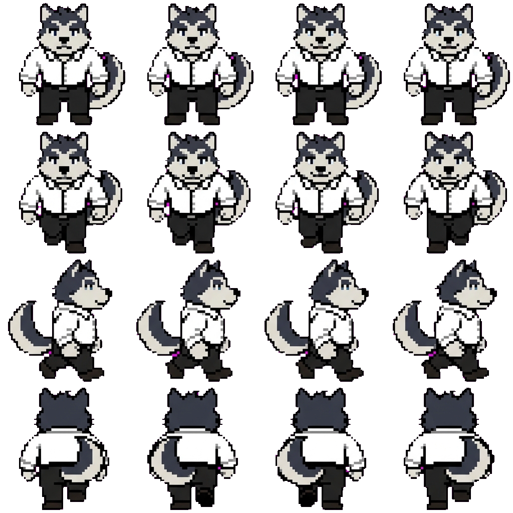 Shiro movement sprite