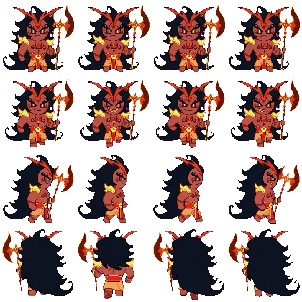 Burning spice cookie movement sprite