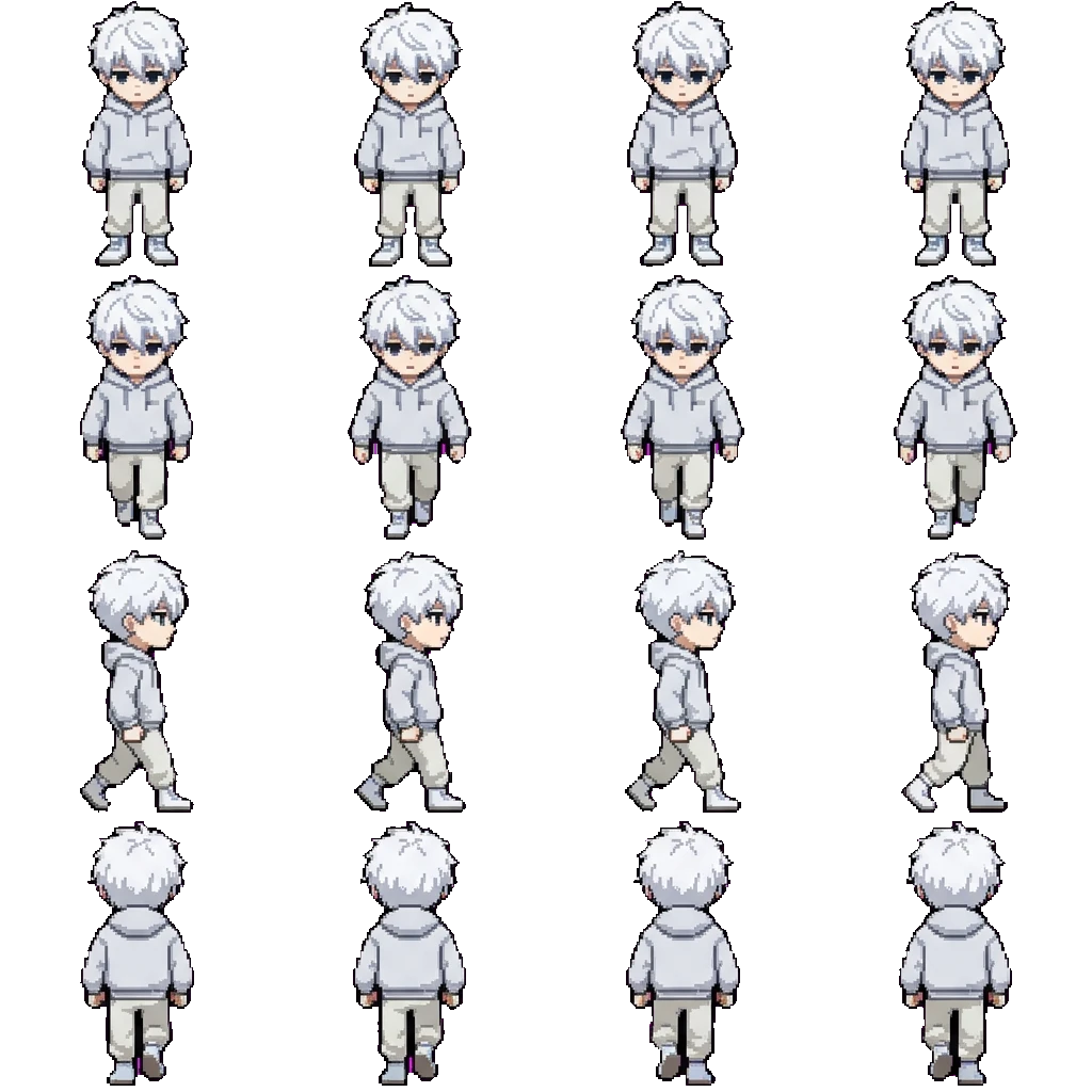 Seishiro Nagi movement sprite