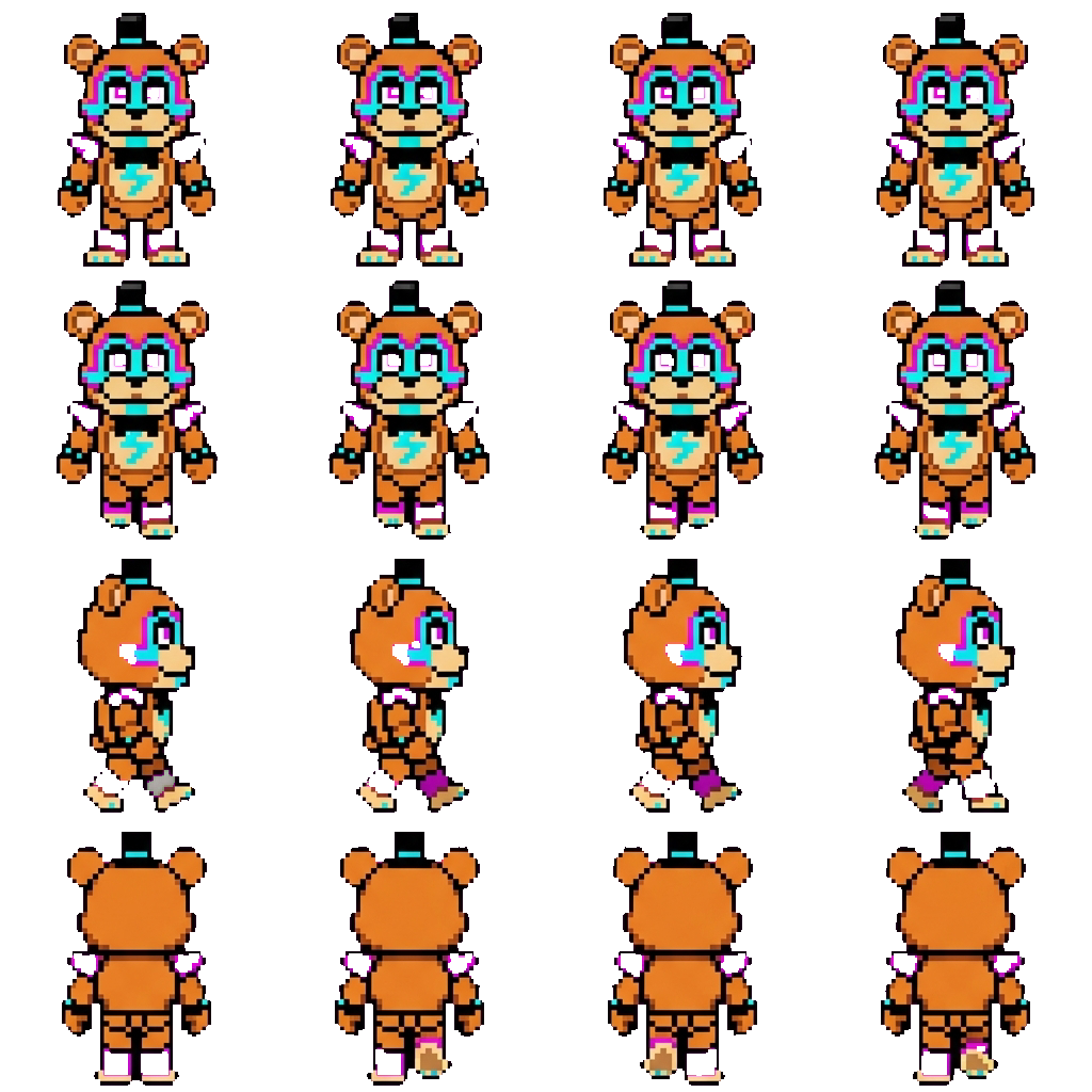 Glamrock Freddy movement sprite