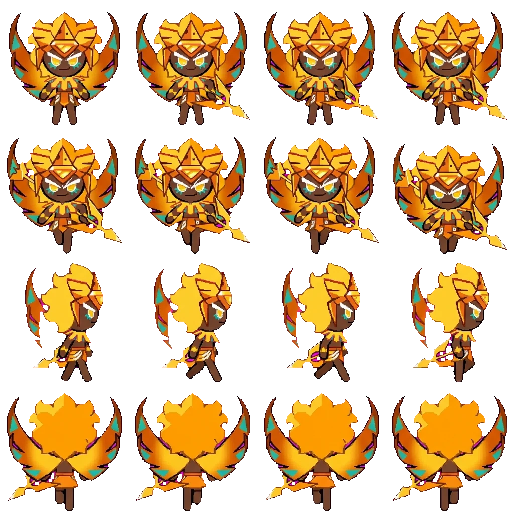 Golden cheese movement sprite