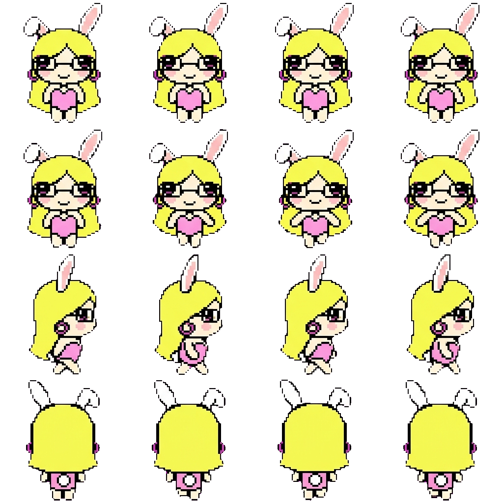 Rabbitgirl movement sprite