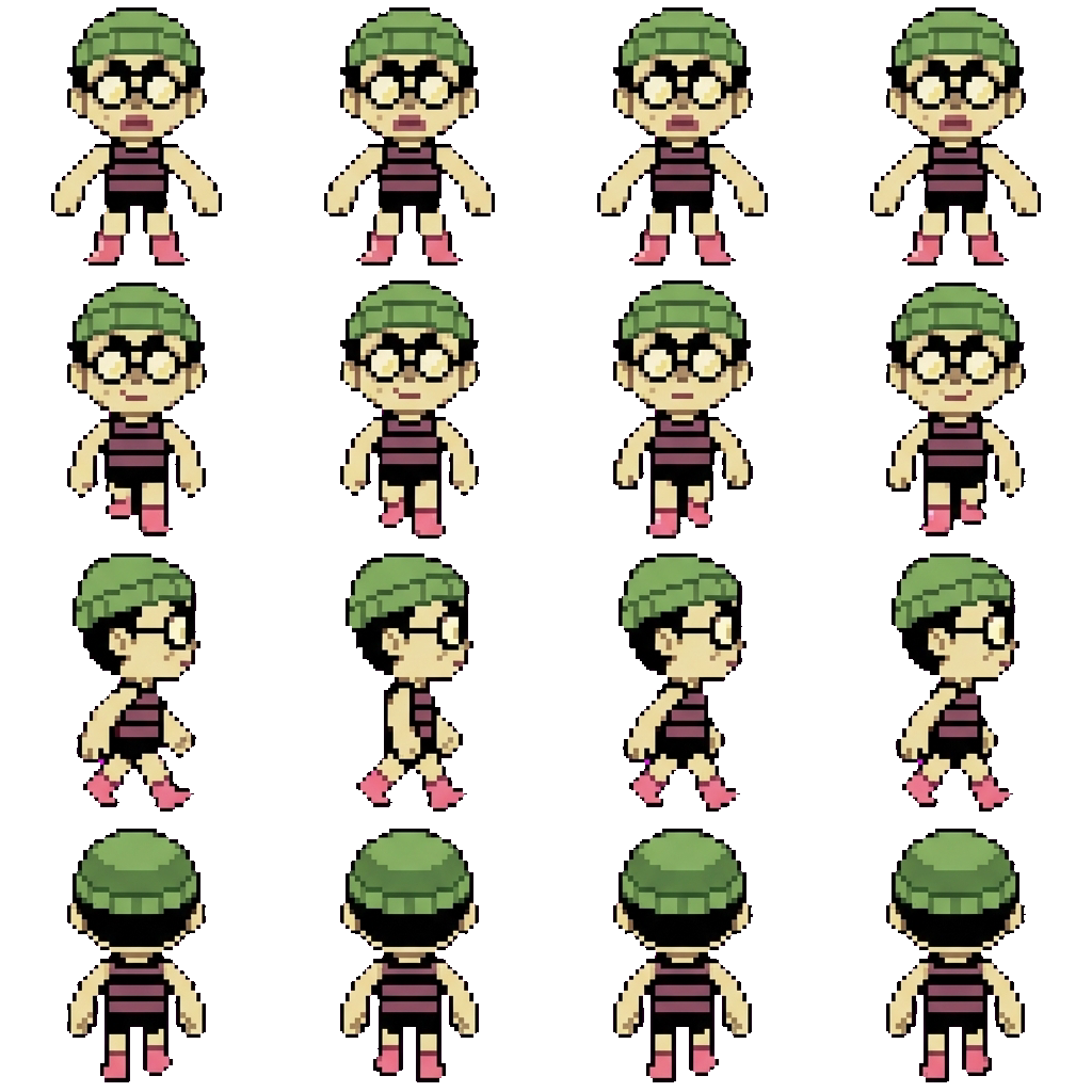 Glowbert movement sprite