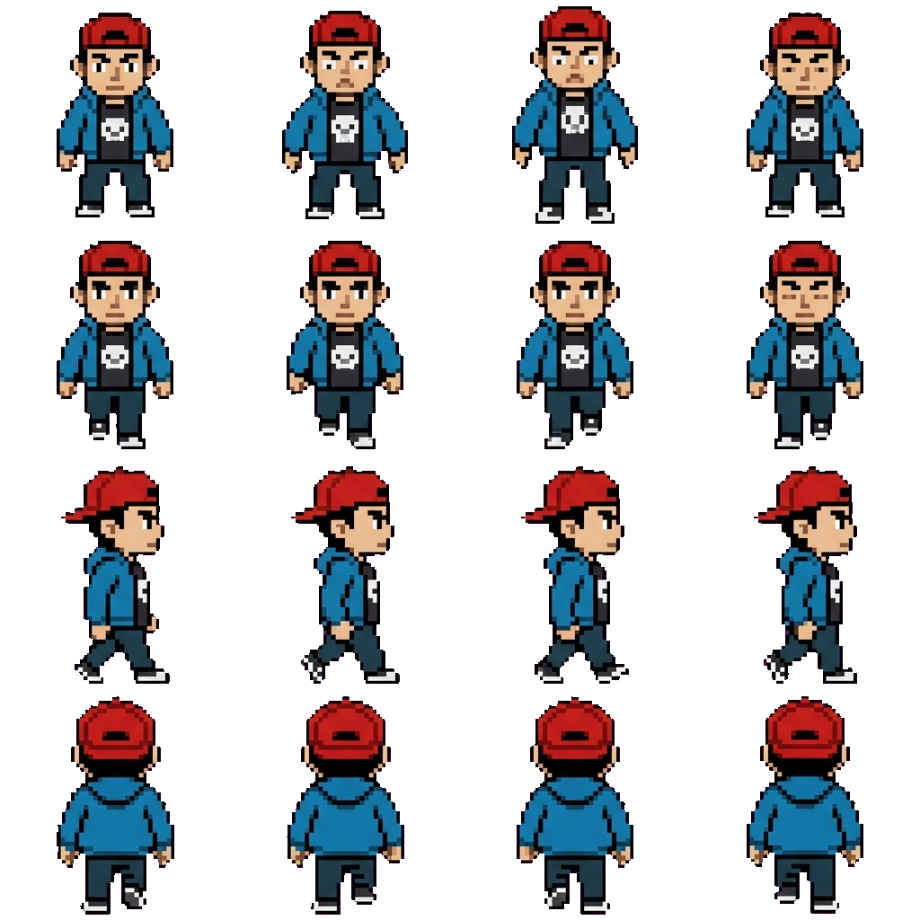 Pete movement sprite