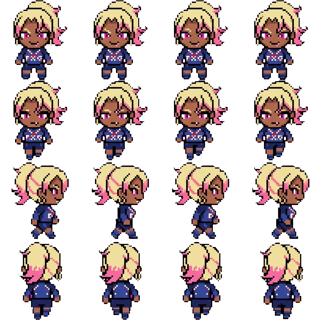Ryusei Shidou (Female) movement sprite