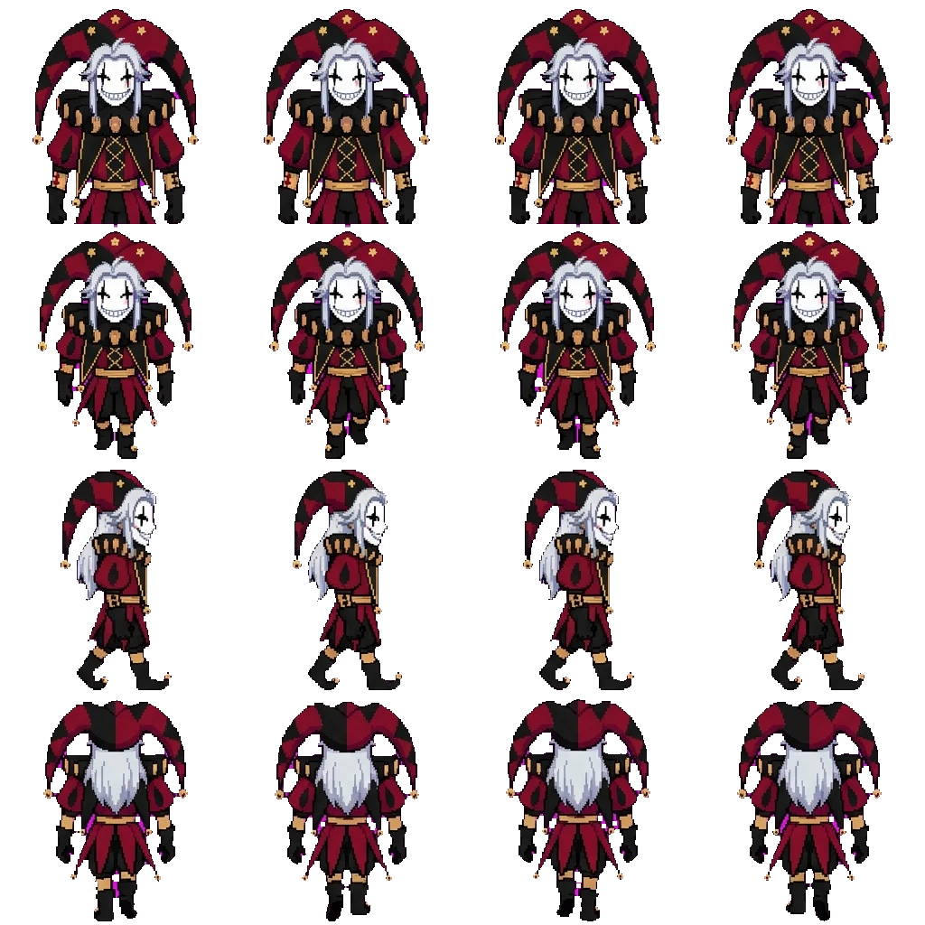 Pierrot movement sprite