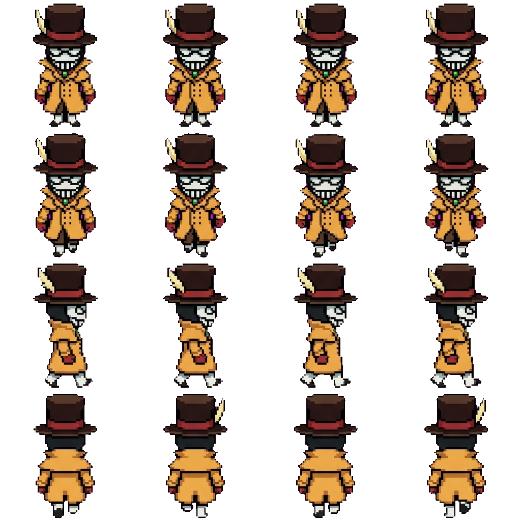 Compress movement sprite