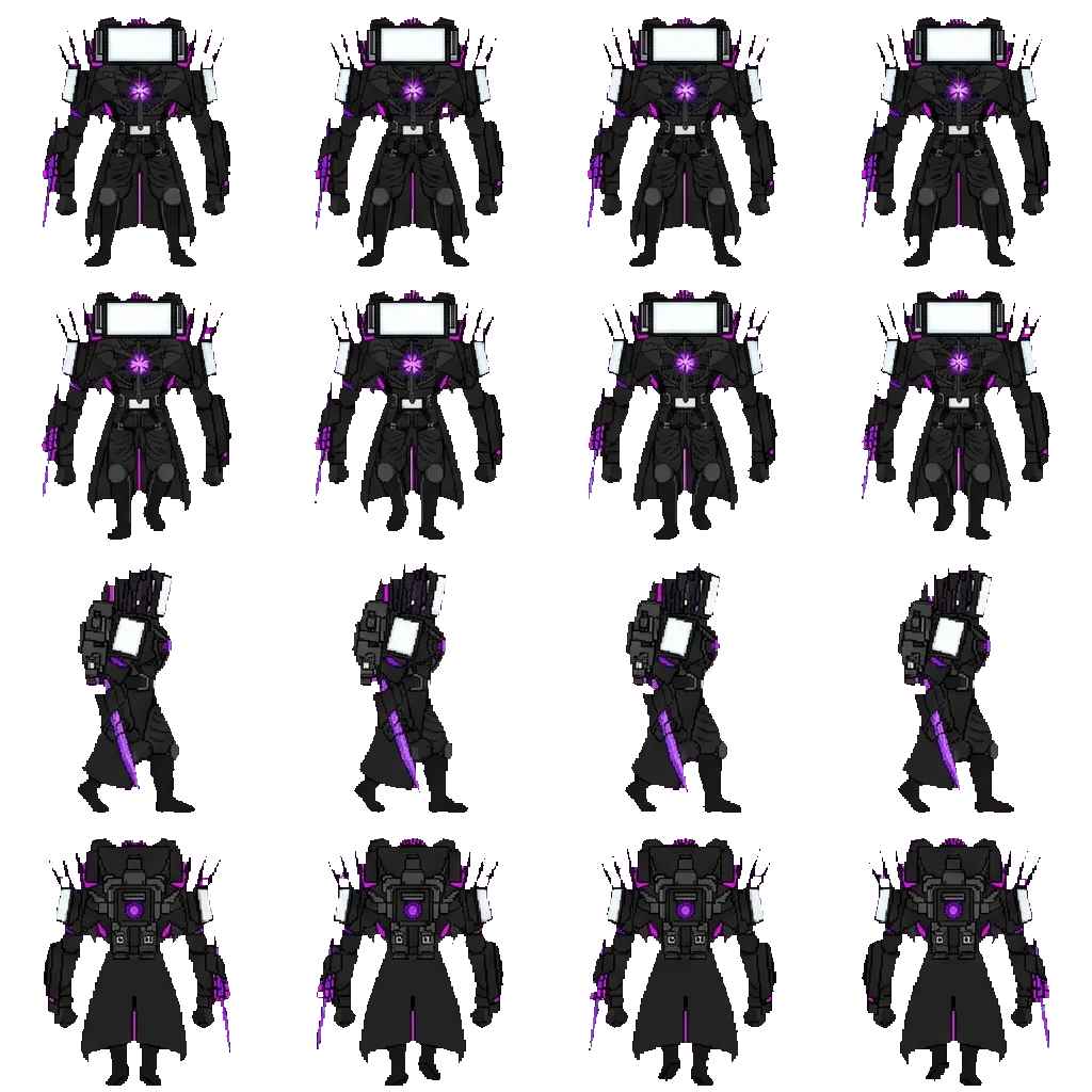 Upgraded Titan Tv Man movement sprite