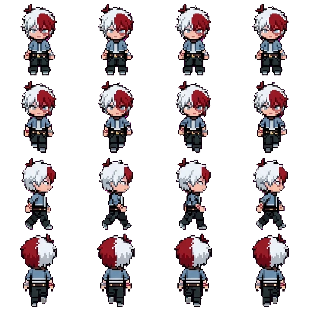 Shoto Todoroki movement sprite