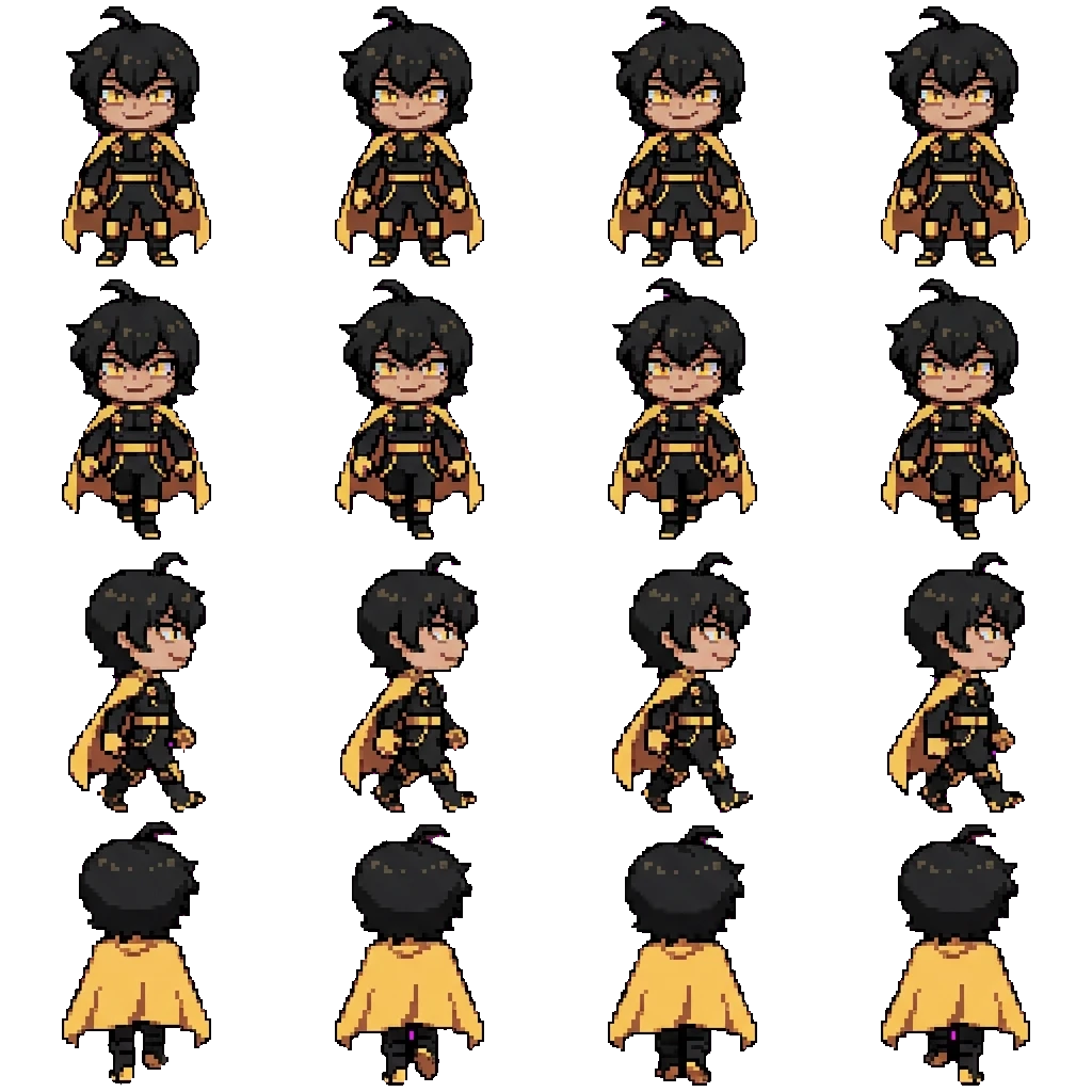Golden Owl movement sprite