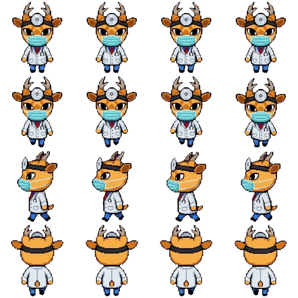 Dr Harlow movement sprite