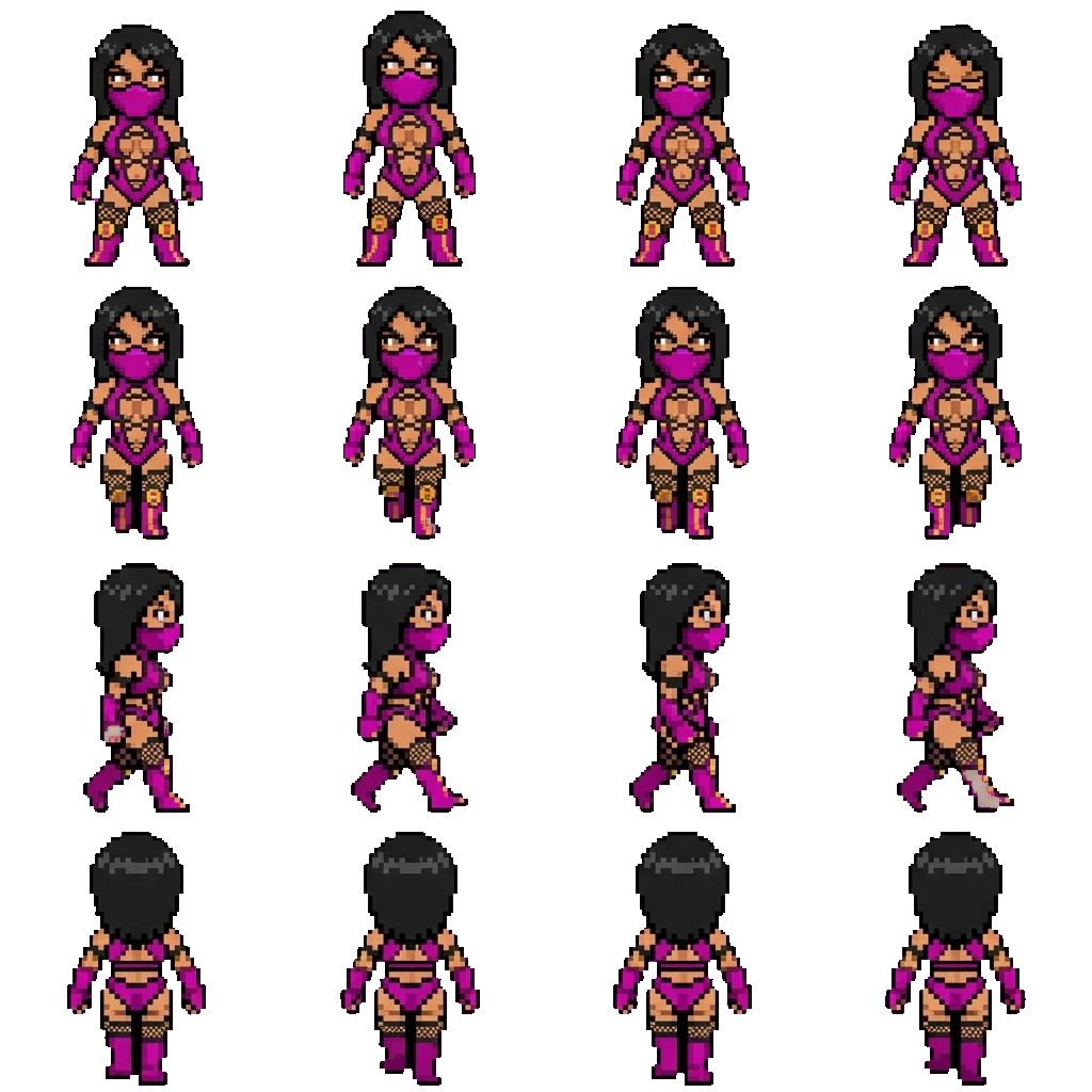 Mileena movement sprite