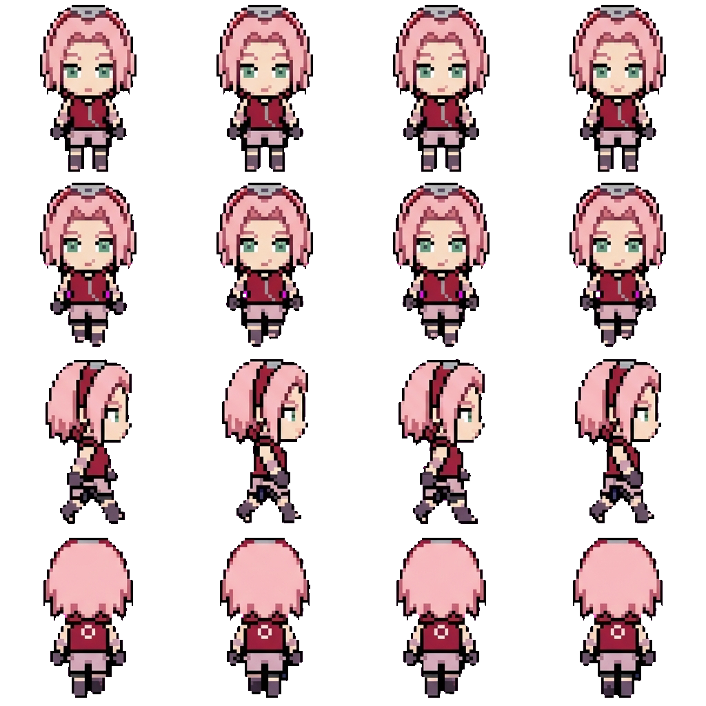 Haruno Sakura movement sprite