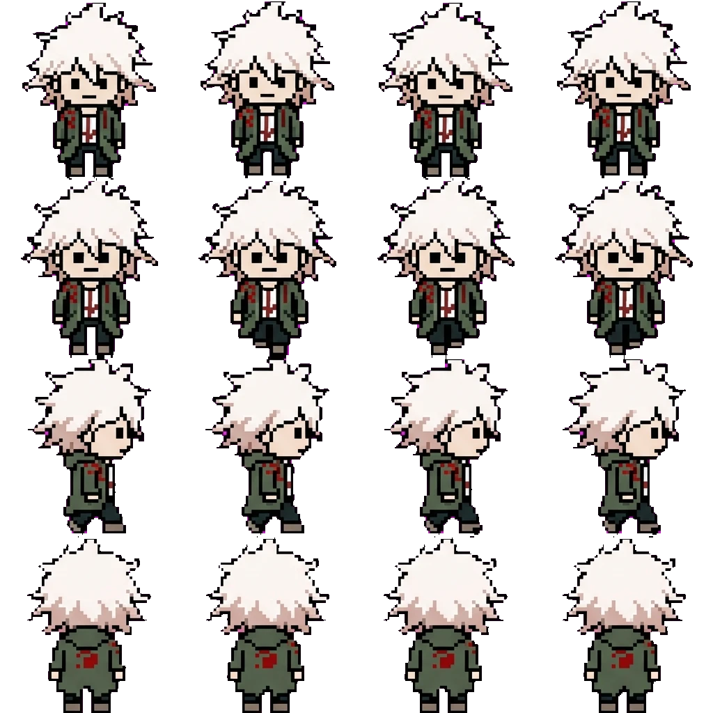 Nagito Komaeda movement sprite