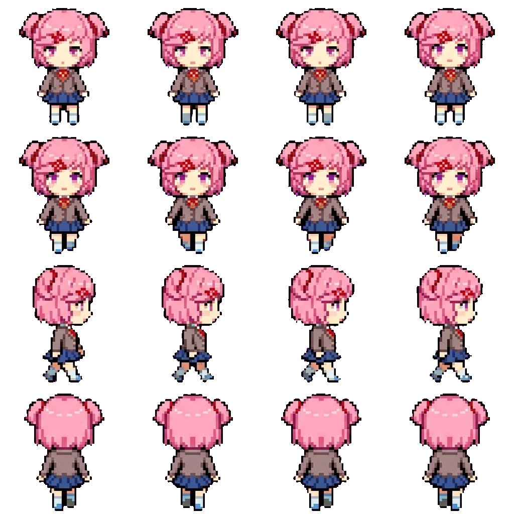 Natsuki movement sprite