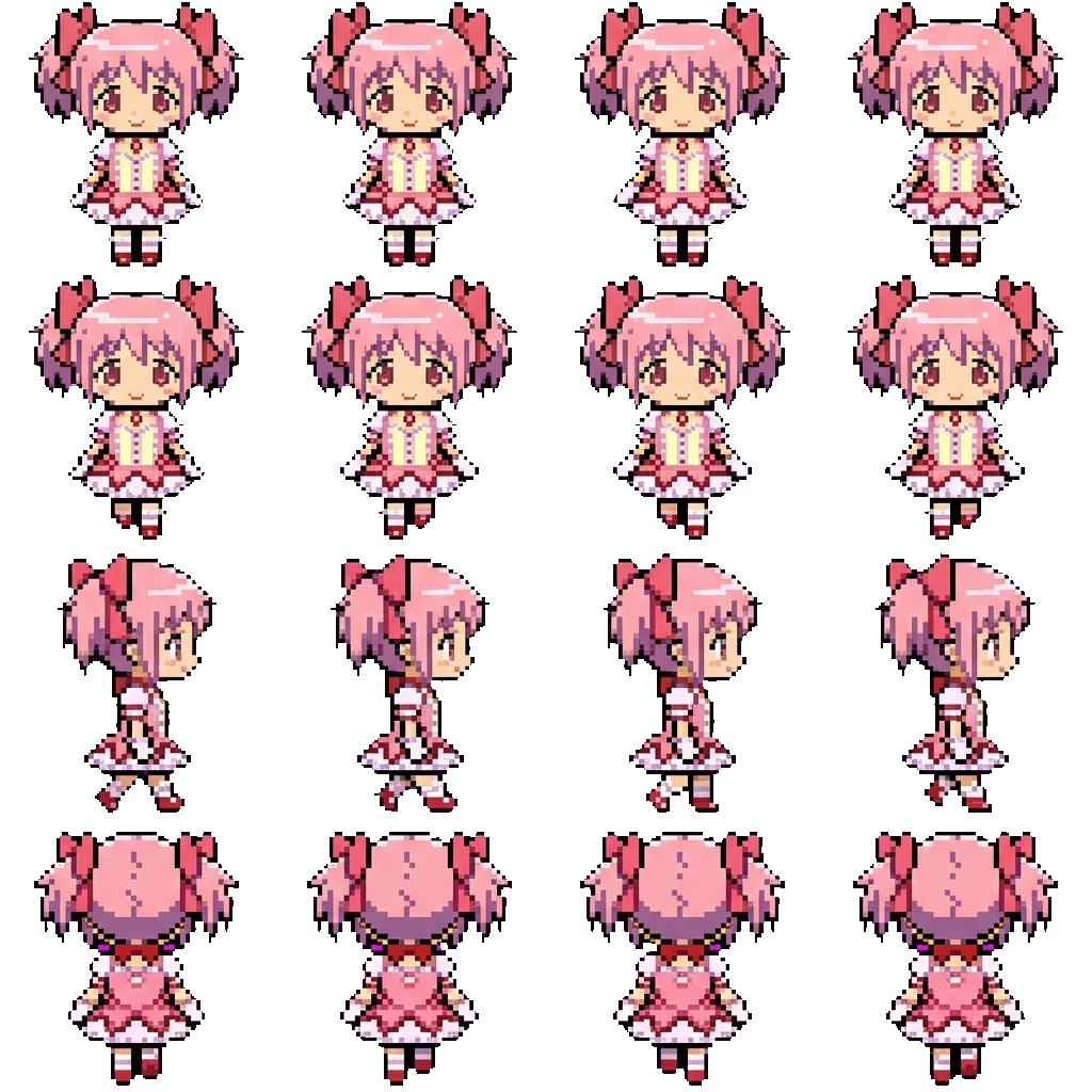 Madoka Kaname movement sprite
