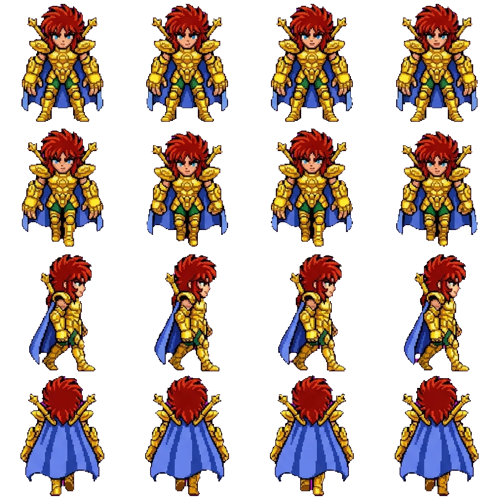 Dohko de Libra movement sprite