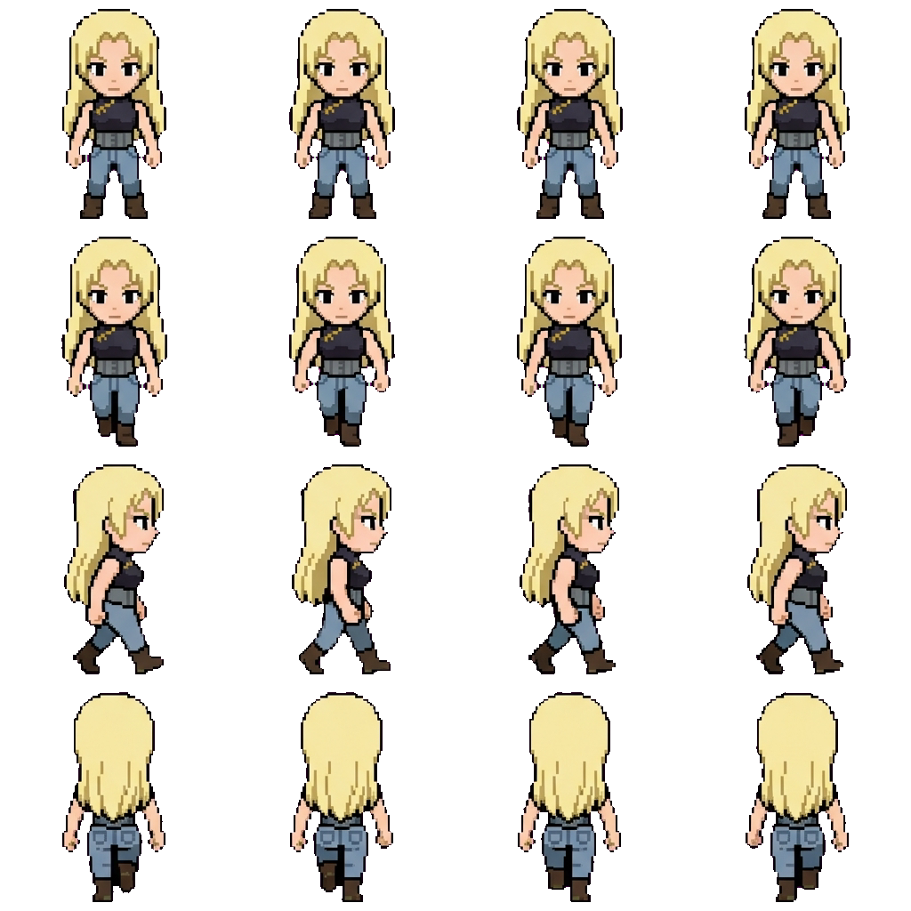 Yuki tsukumo movement sprite