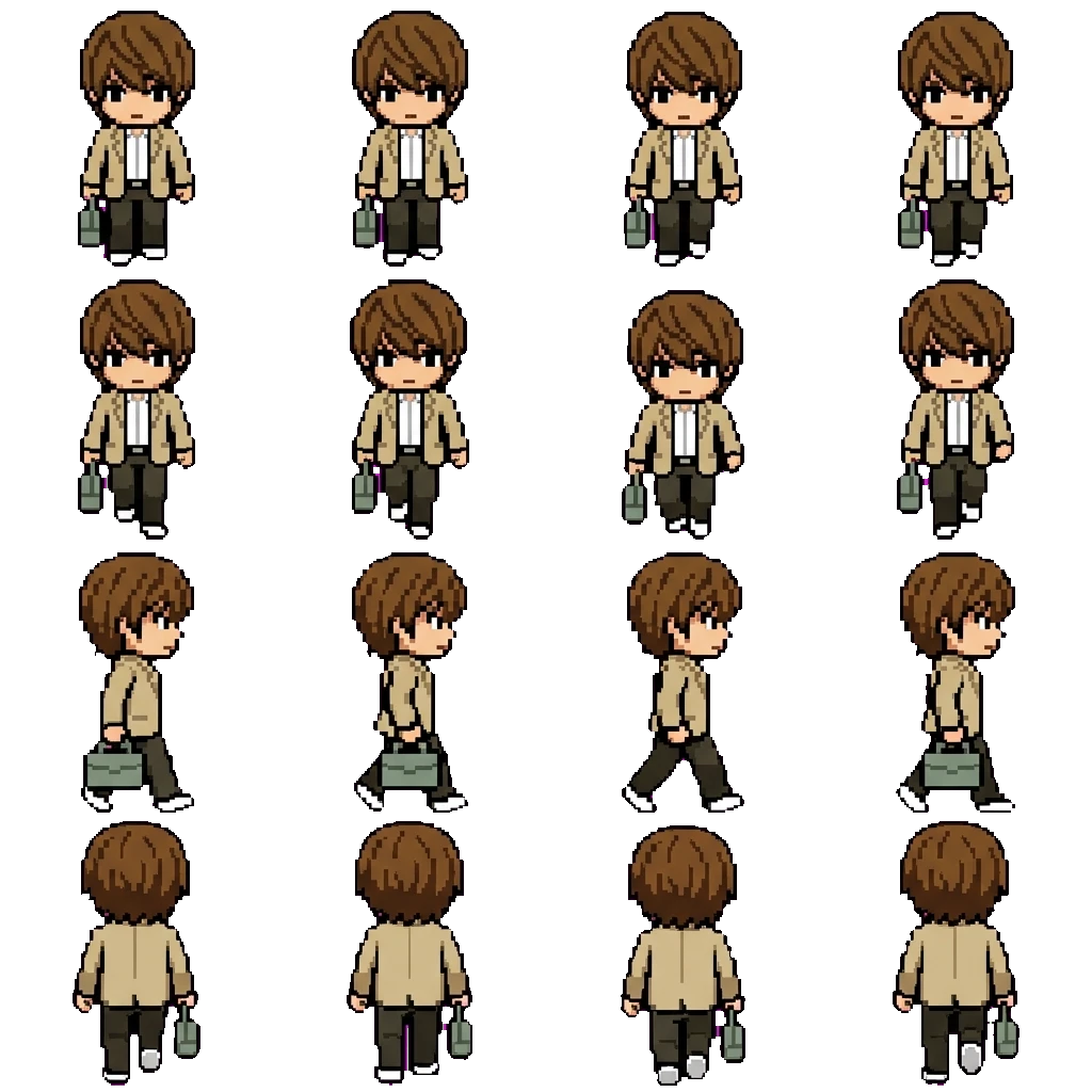 Light Yagami (Kira) movement sprite