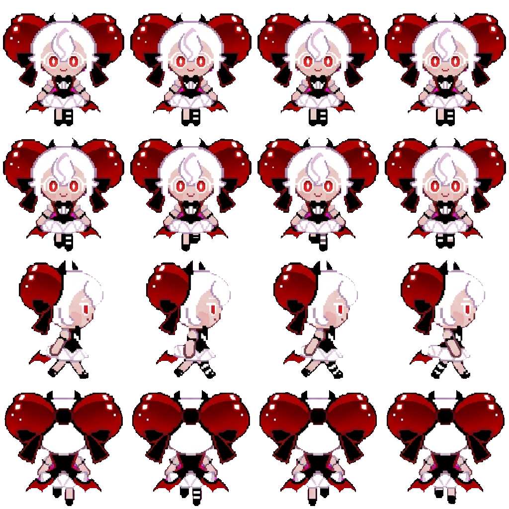 Candy apple cookie movement sprite