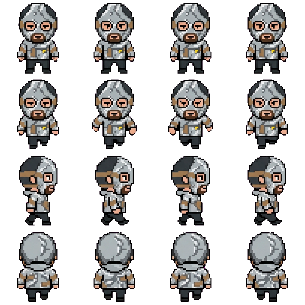 Tin Foil Man movement sprite