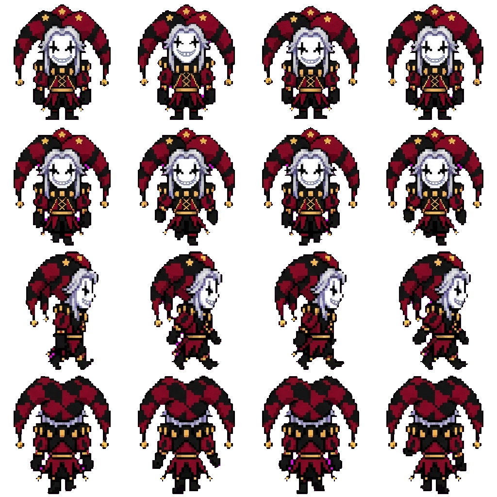 Pierrot movement sprite