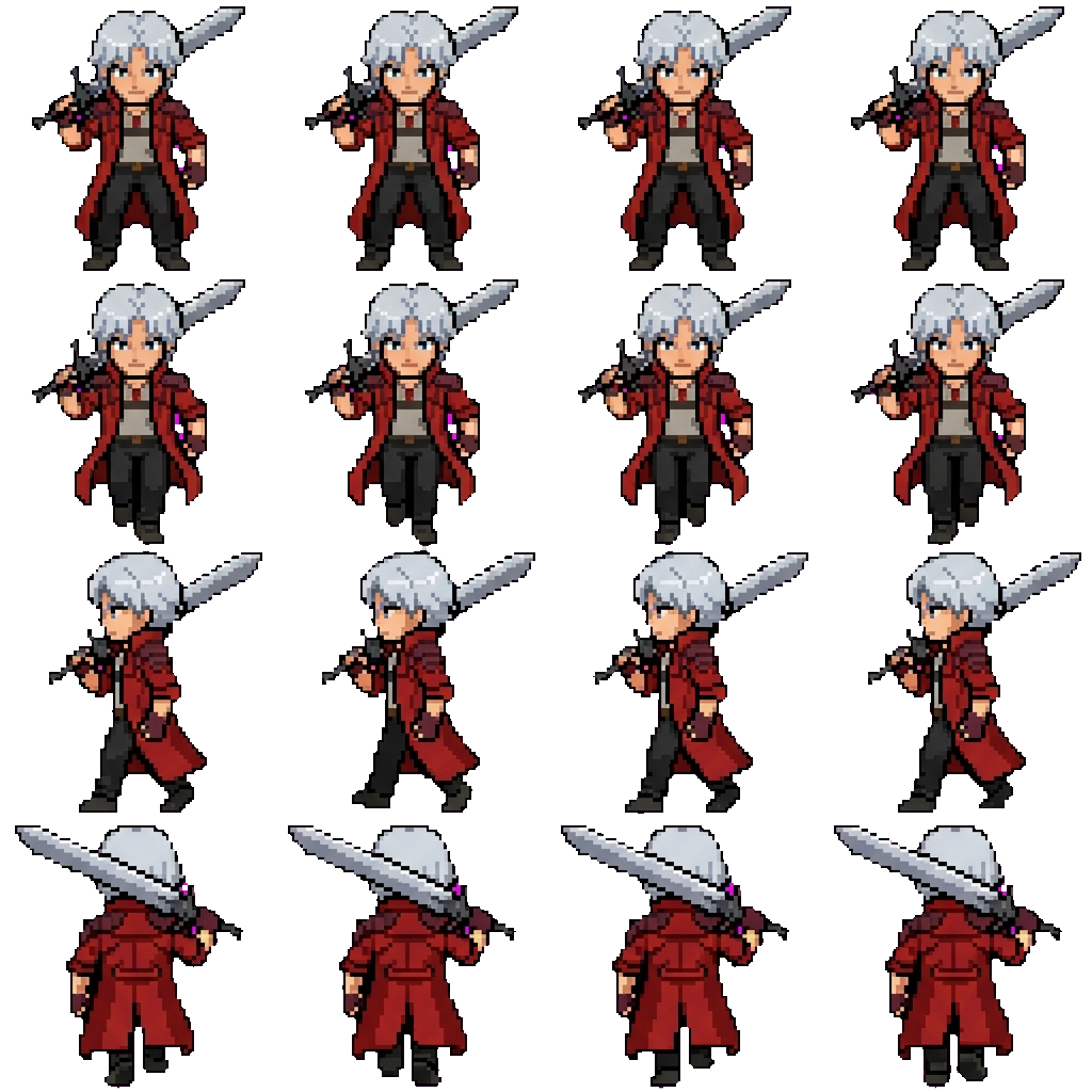 Dante movement sprite