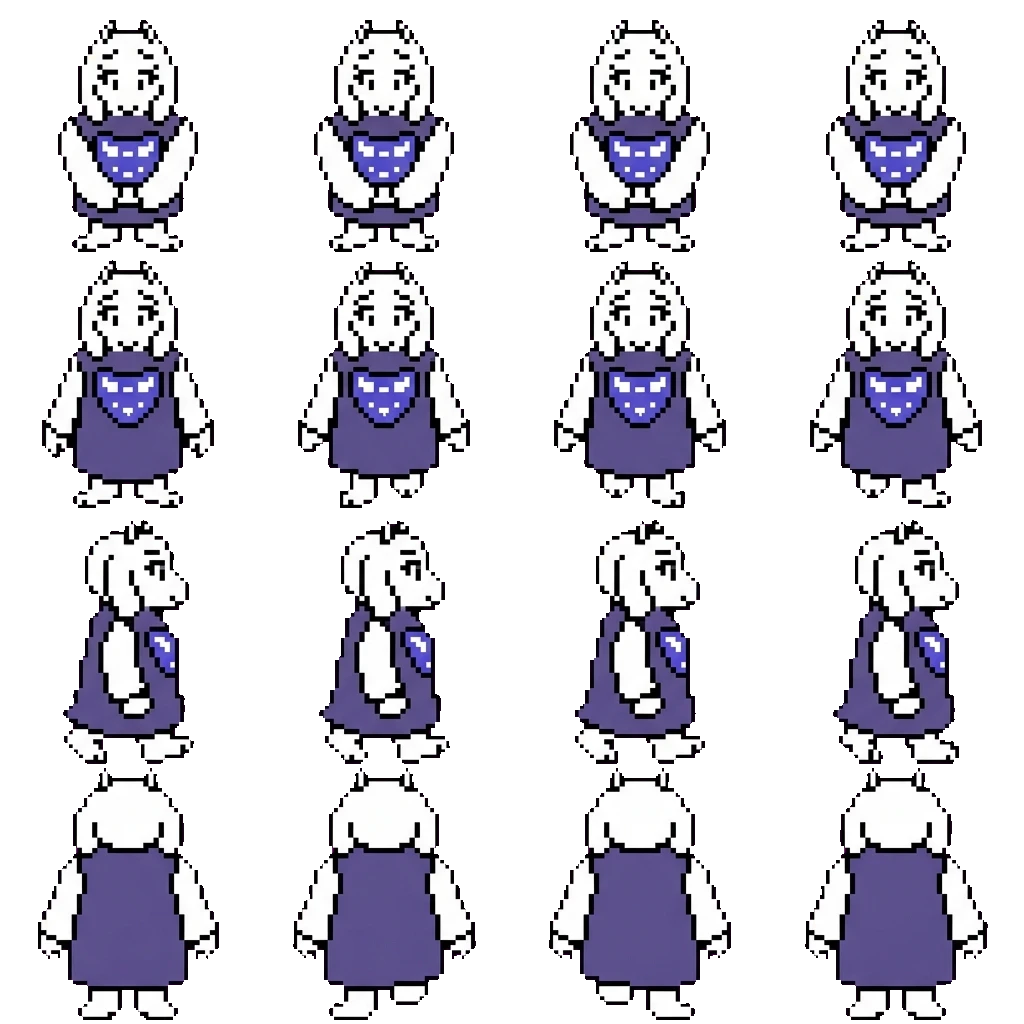 Toriel Dreemurr movement sprite