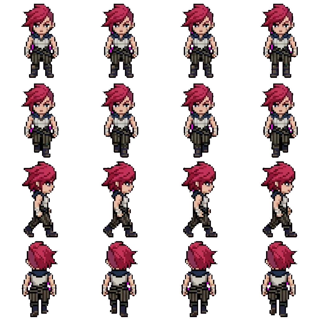 Vi movement sprite