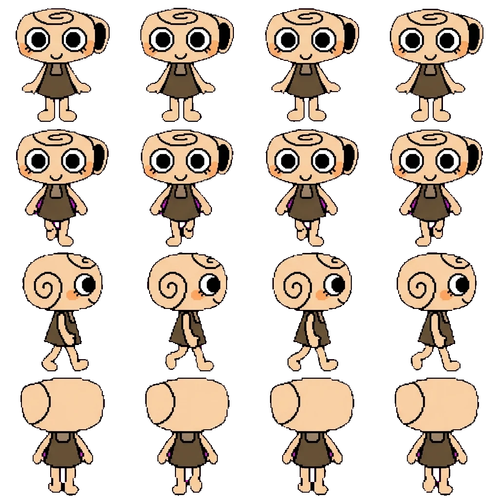 Shelly movement sprite