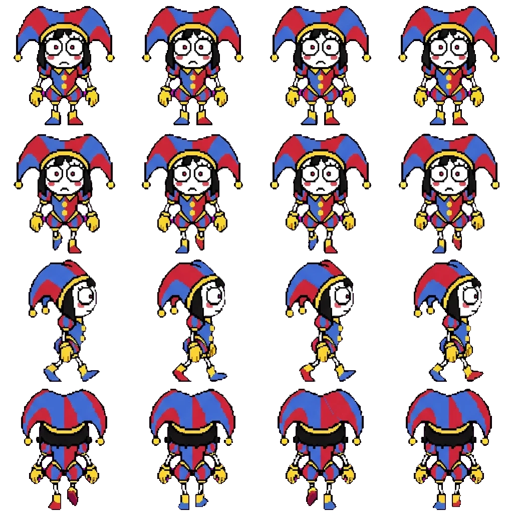 Pomni movement sprite