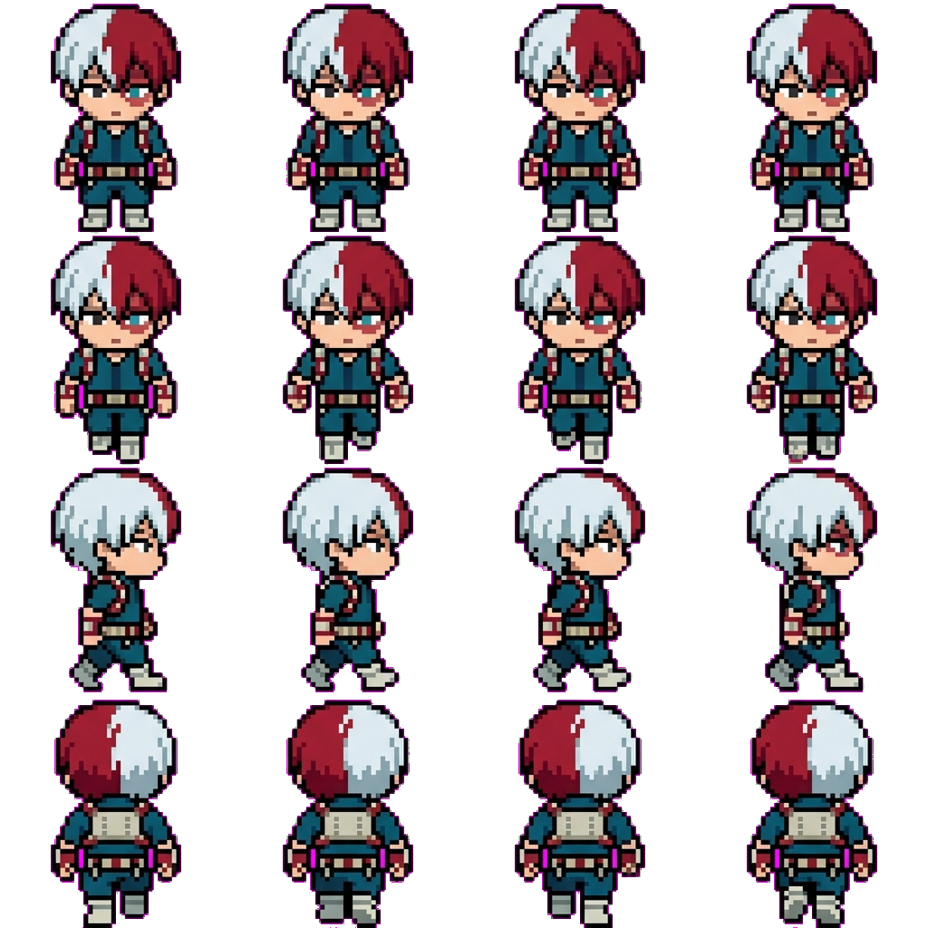 shoto todoroki movement sprite
