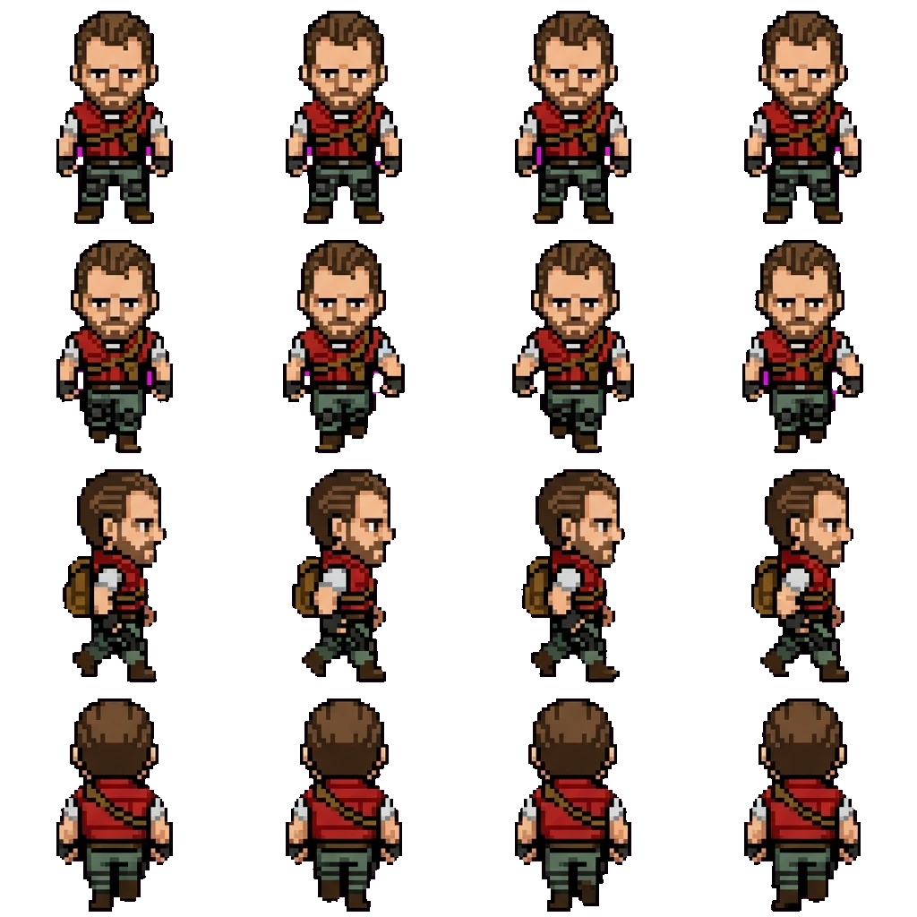 Barry burton movement sprite