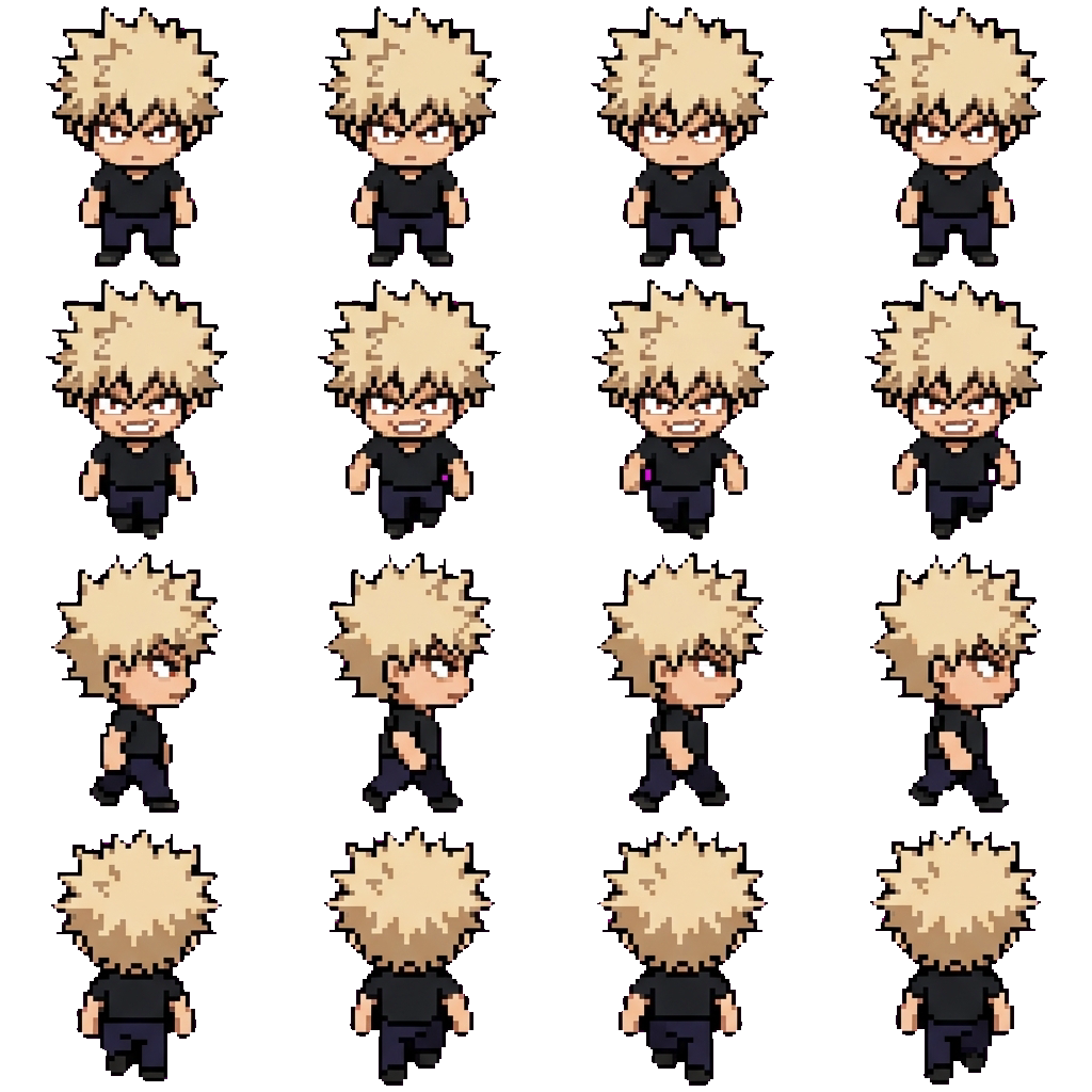 Katsuki bakugo movement sprite