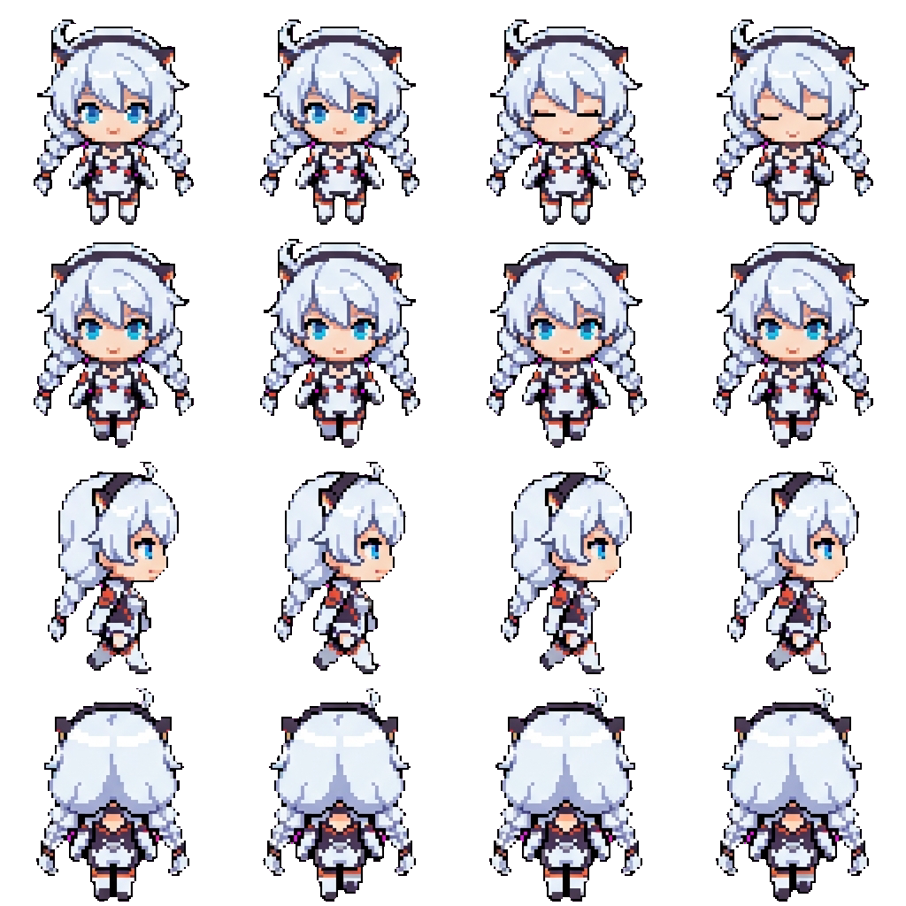 Kiana Kaslana movement sprite