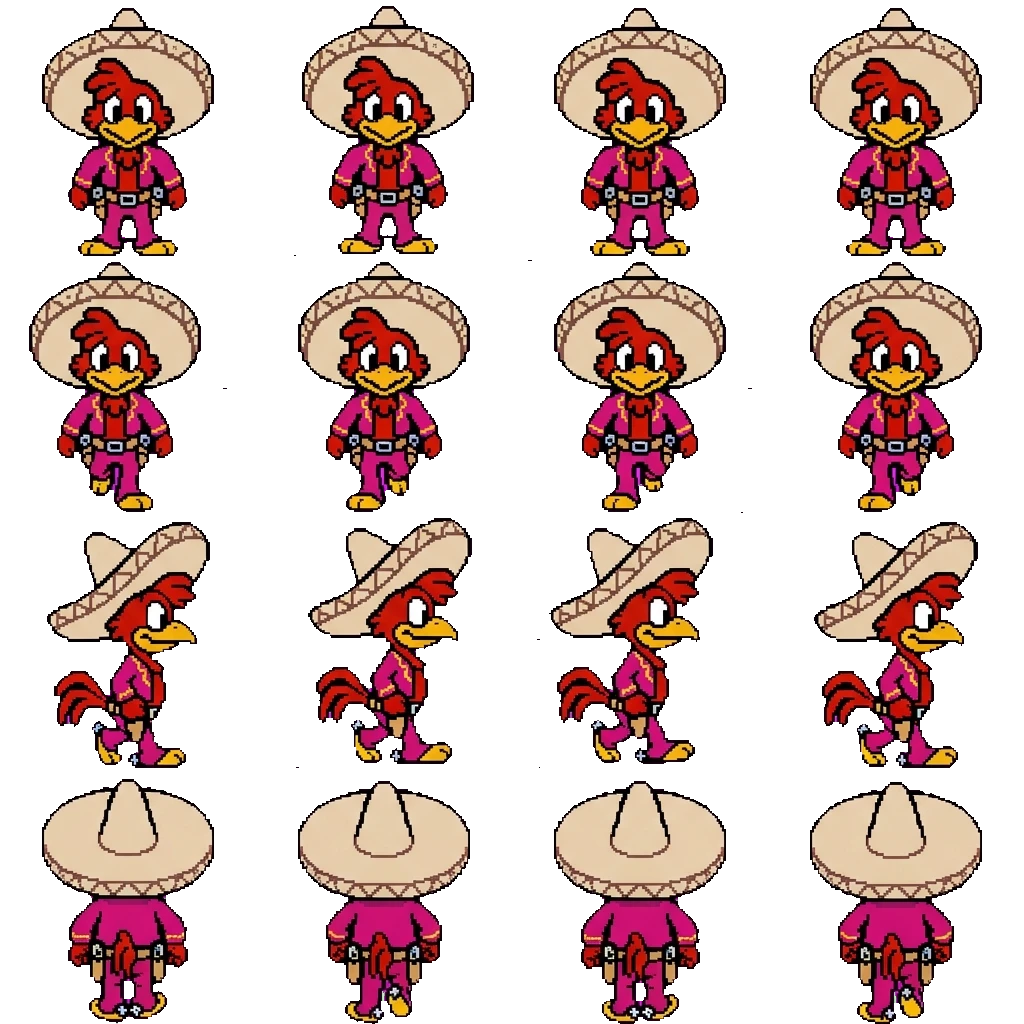 Panchito Pistoles movement sprite