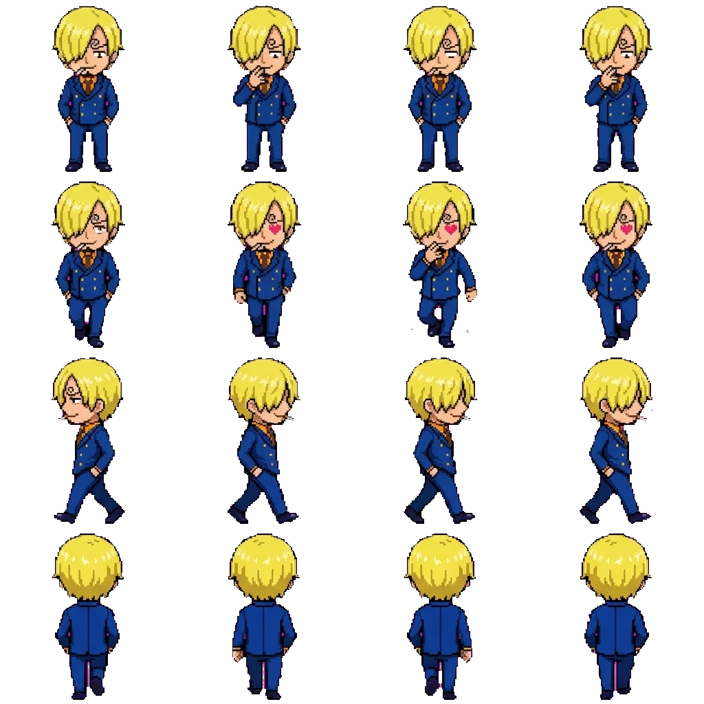 Vinsmoke Sanji movement sprite