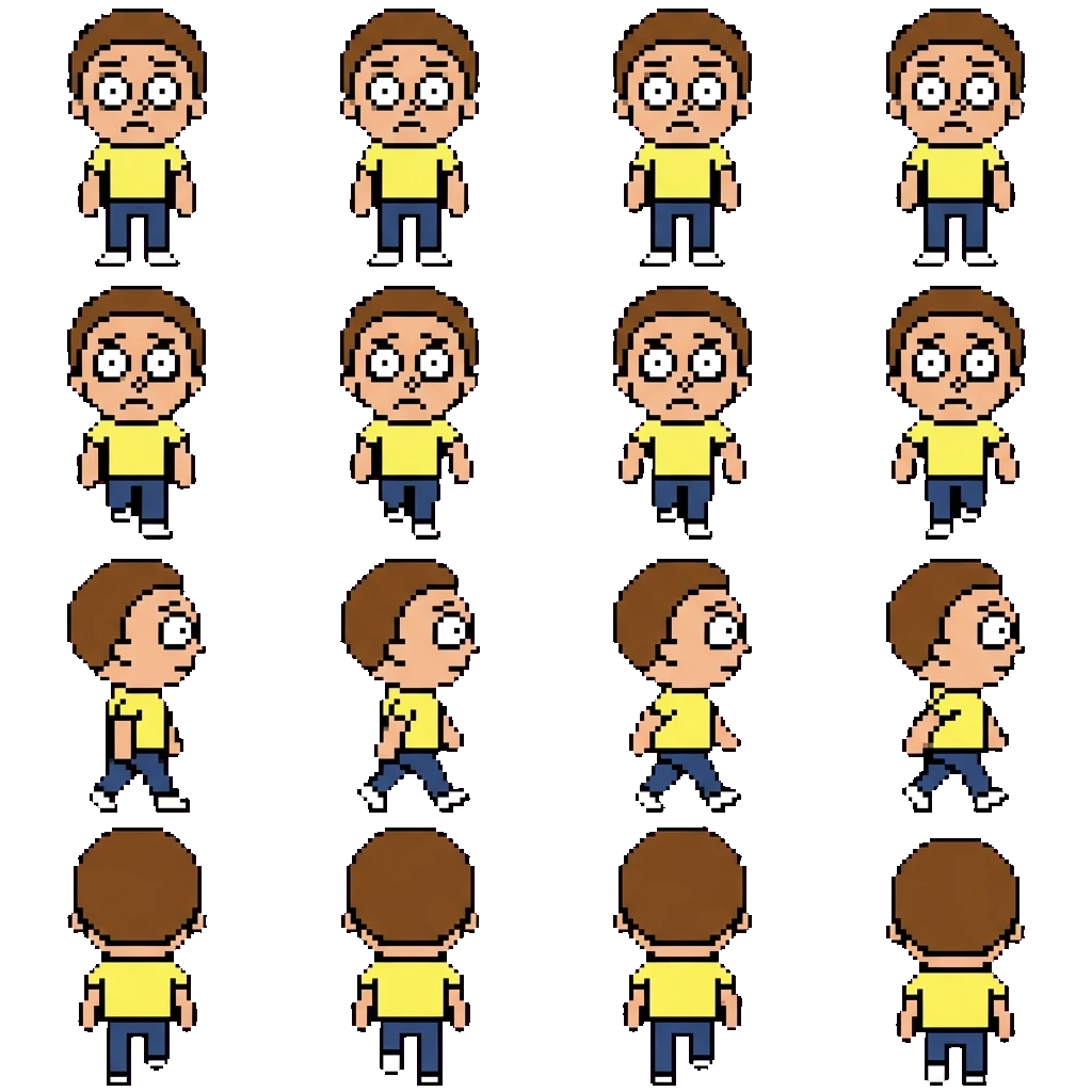 Morty Smith Sánchez movement sprite