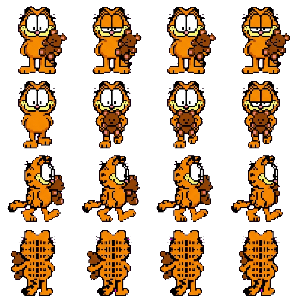 Garfield movement sprite