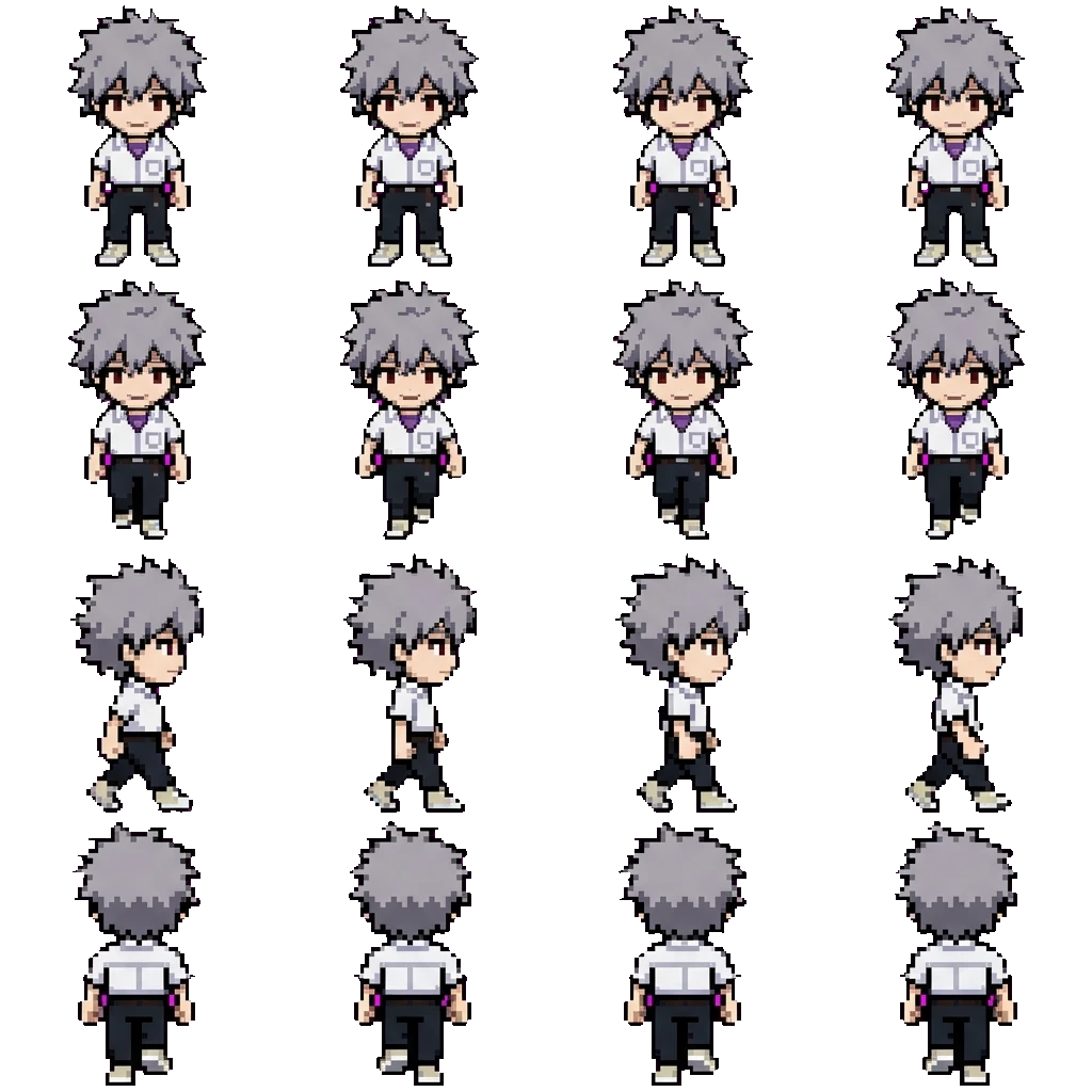 Kaworu Nagisa movement sprite