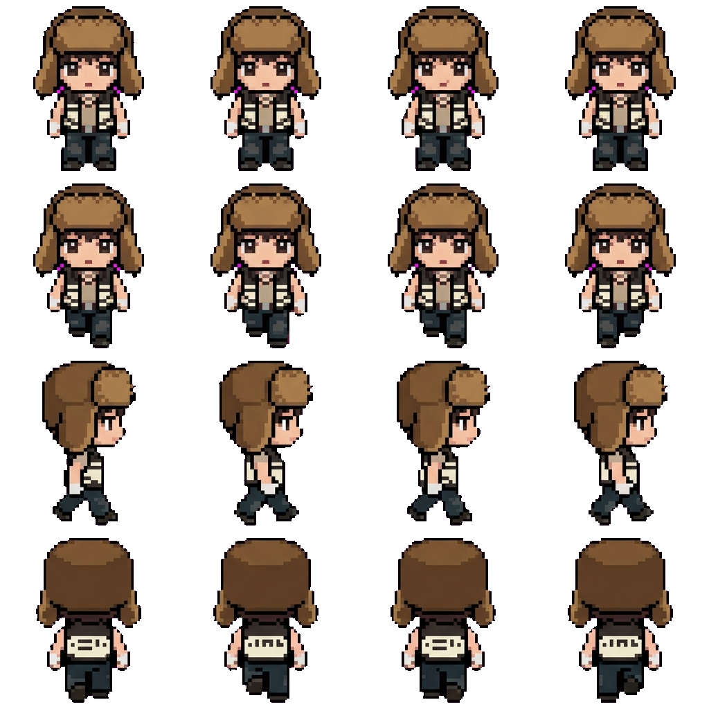 Harua movement sprite
