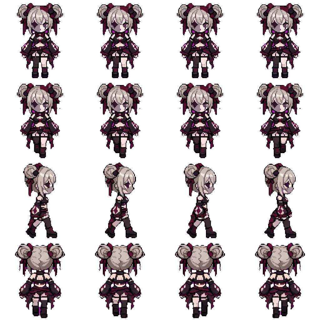 The Masked Rose movement sprite