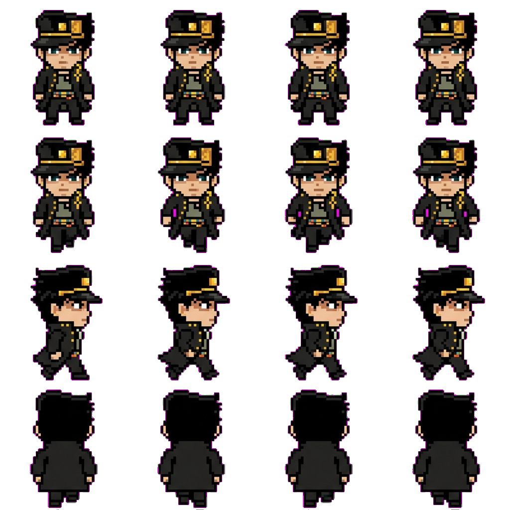 Jotaro Kujo movement sprite