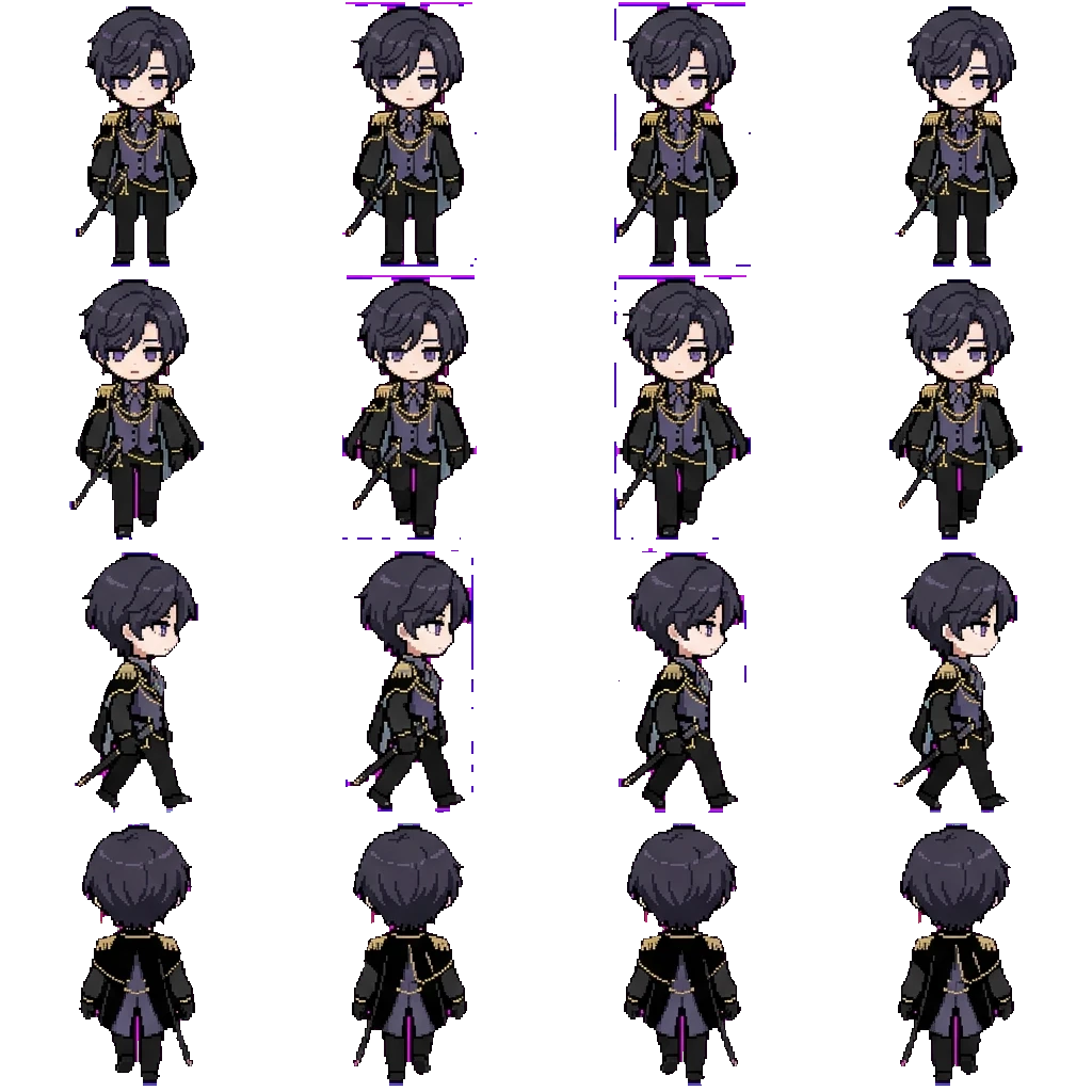 Mafuyu Asahina movement sprite